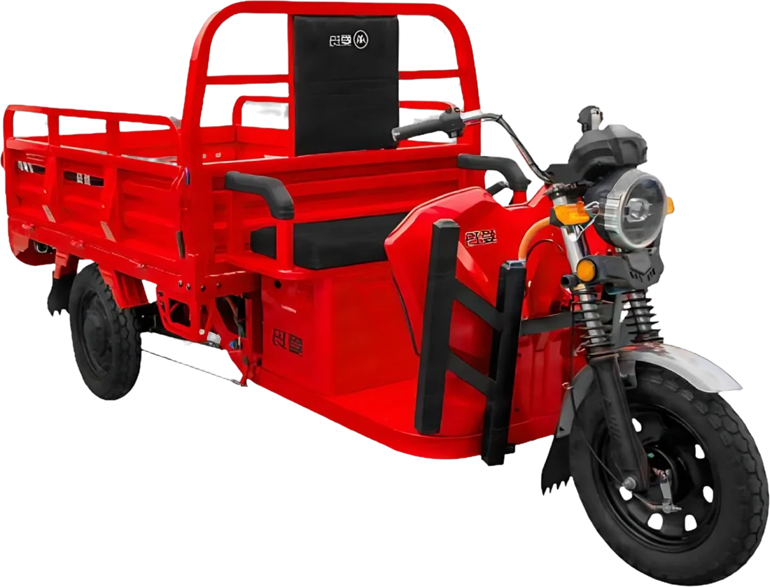 Scooter Eléctrico Aima Tricar M160 P86139 | 1000 Watts 50 Km Color Rojo, vista lateral