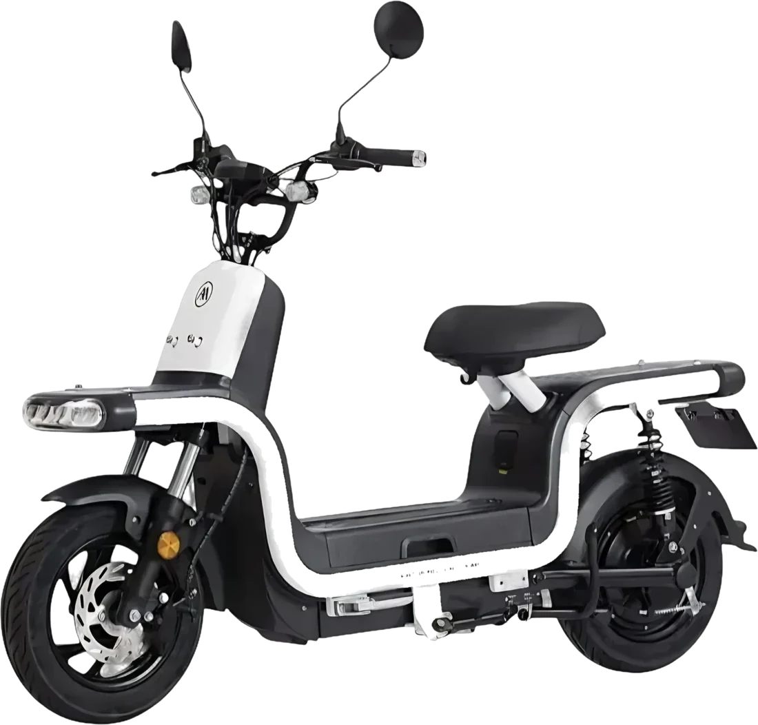 Scooter Eléctrico Aima Xioma P86139 | 800 Watts 50 Km Color Blanco, vista lateral