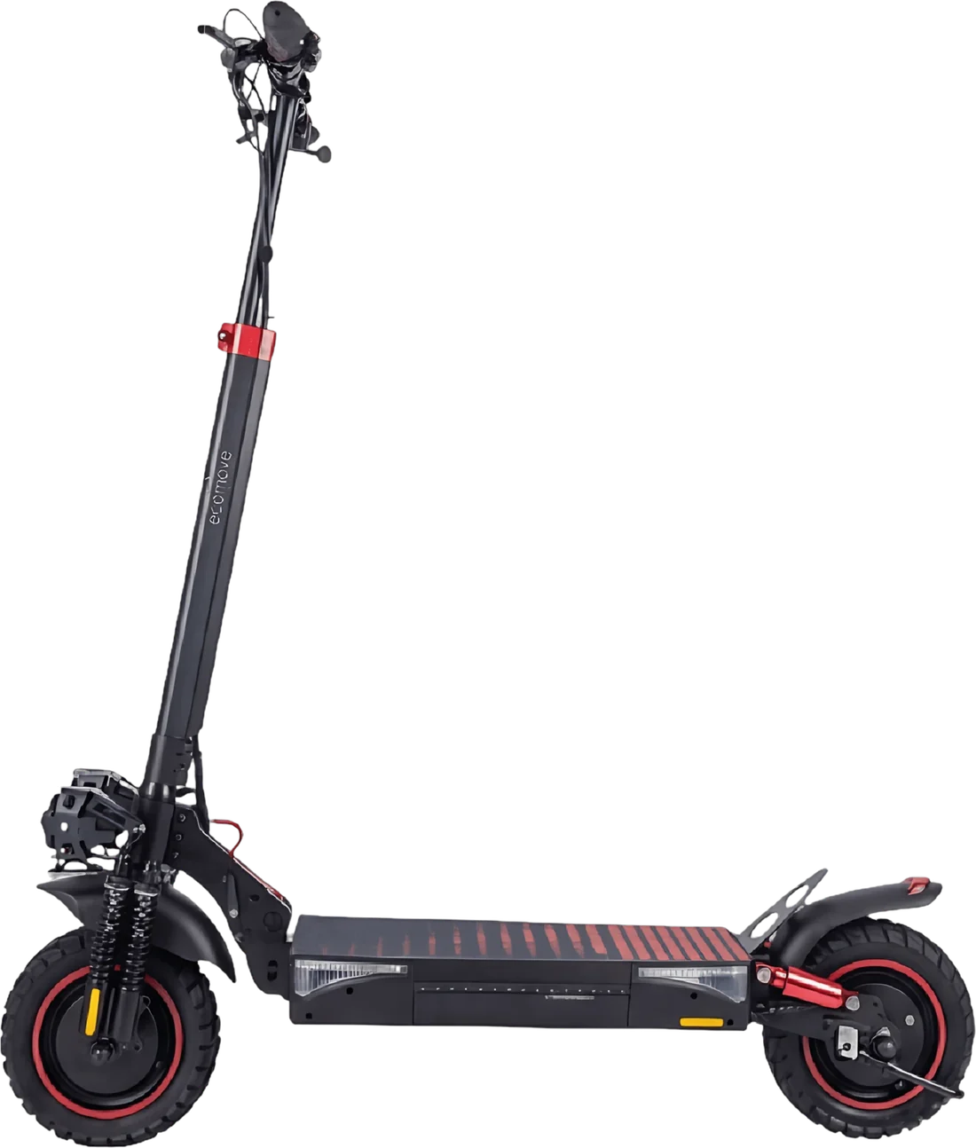 Scooter Electrico Ecomove Scooter S12 P8843 | 600 Watts Color Negro, vista lateral