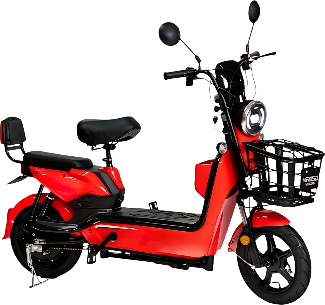 Scooter Eléctrico Lamborbini HRD P8822 | 1000 Watts 40-50 Km Color Rojo, vista lateral