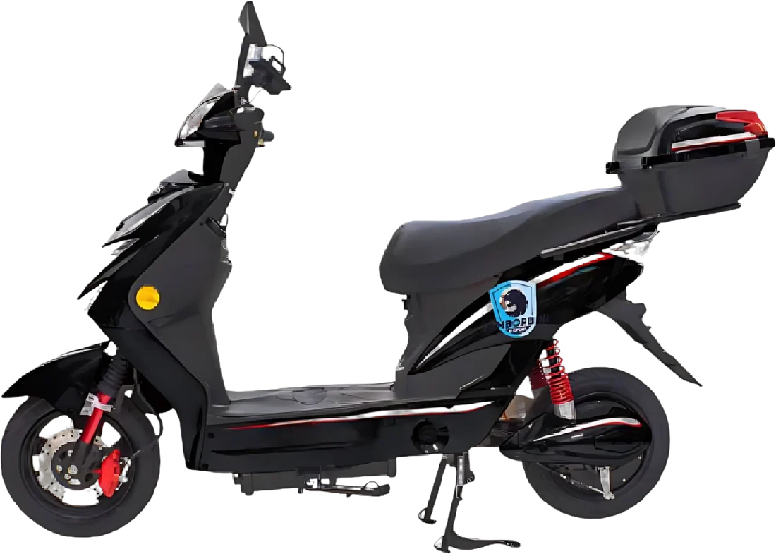 Scooter Eléctrico Lamborbini LBBLACK P8822 | 45Km 1200 Watts Color Negra, vista lateral