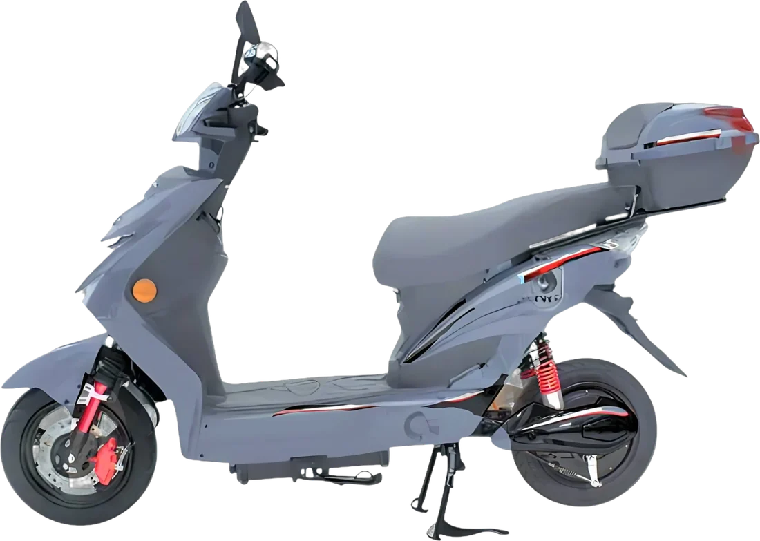 Scooter Eléctrico Lamborbini LBPLATA P8822 | 45Km 1200 Watts Color Plata, vista lateral