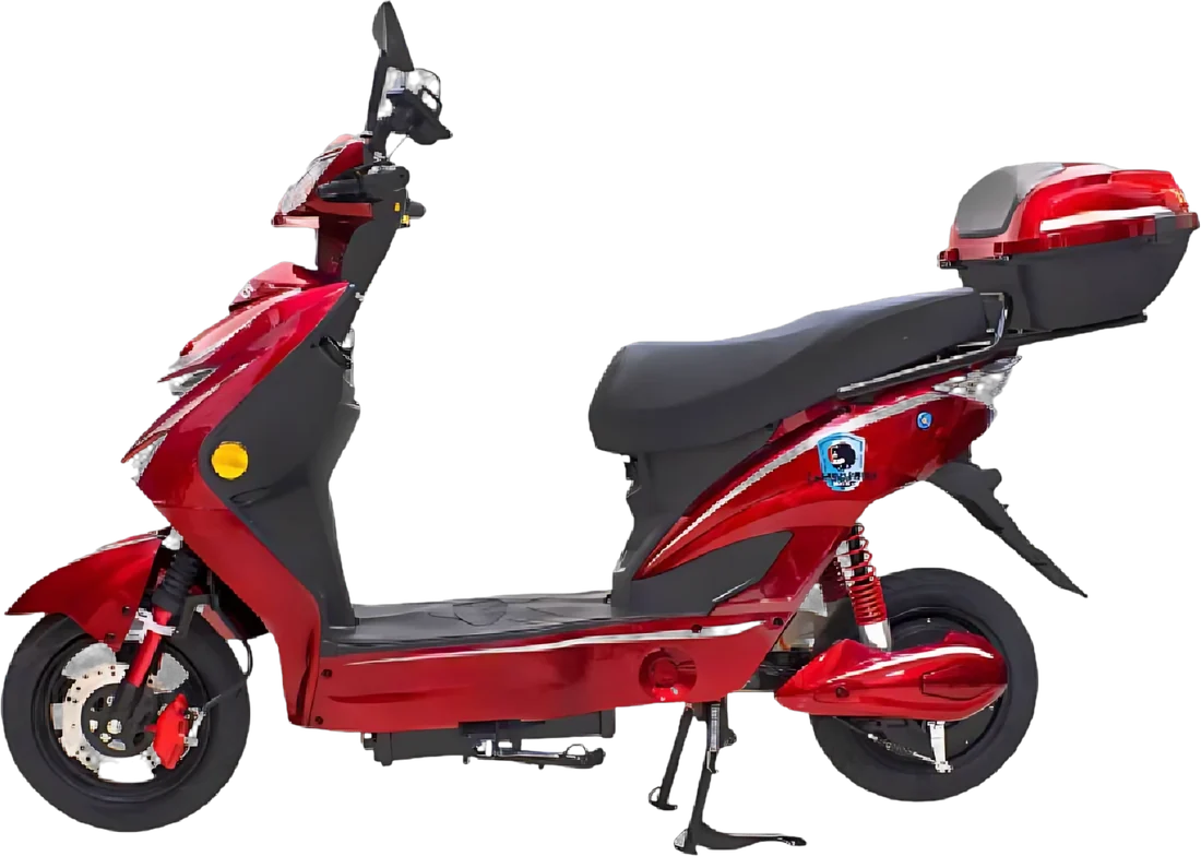 Scooter Eléctrico Lamborbini LBRED P8822 | 45Km 1200 Watts Color Rojo, vista lateral