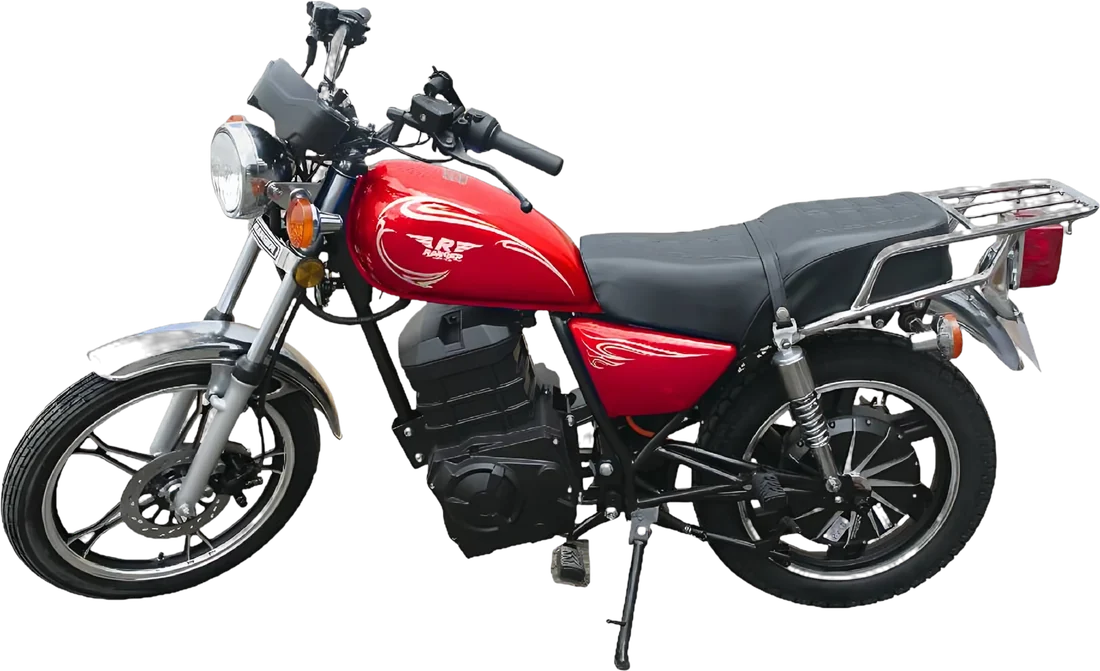 Scooter Eléctrico Ranger GN Acido P86139 | 2000 Watts 70 Km Color Rojo, vista lateral